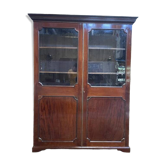 Bibliothèque - Vitrine anglaise en acajou
