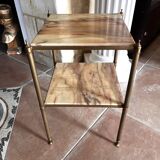 Marble and brass pedestal