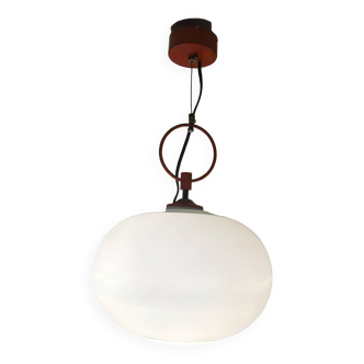 Lustre design années 60/70 opaline