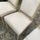 Series of 4 chairs of upholsterer style Louis XVI