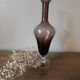 Vintage smoked blown glass vase from Empoli