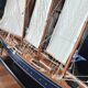 Large model of a three-masted ship, 105 cm x 100 cm x 20 cm.