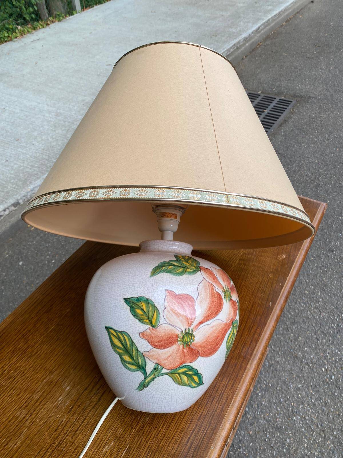 Vintage table lamp signed Louis Drimmer France 70s
