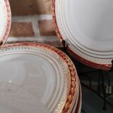 10 Ceranord porcelain dessert plates