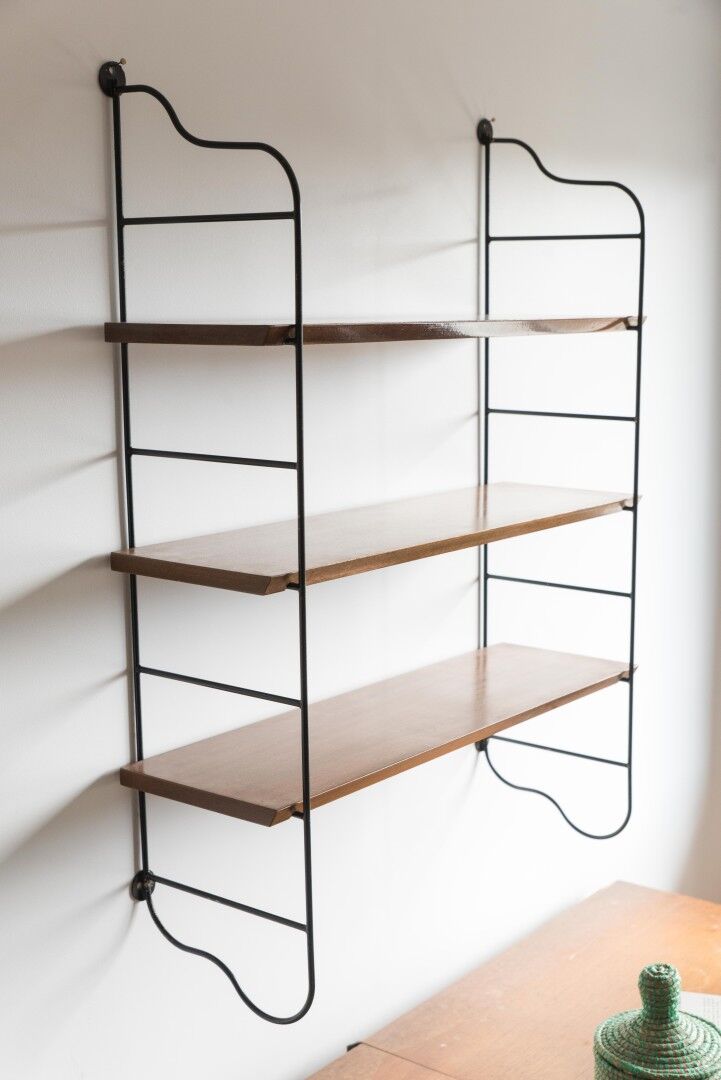 Shelf wood and metal