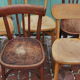 Set de six chaises bistrot déparéillées