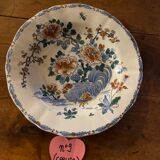 Set of 9 plates (hollow and flat) GIEN - Rooster and peonies - Late nineteenth / early twentieth century