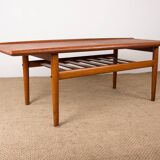 Danish Teak coffee table, two levels, by Grete Jalk for Glostrup Mobelfabrik 1960.