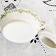 Antique green and gold English porcelain sugar bowl