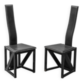 Paire de chaises Edo par Kisho Kurokawa pour PPM, vintage moderniste des années 1980.