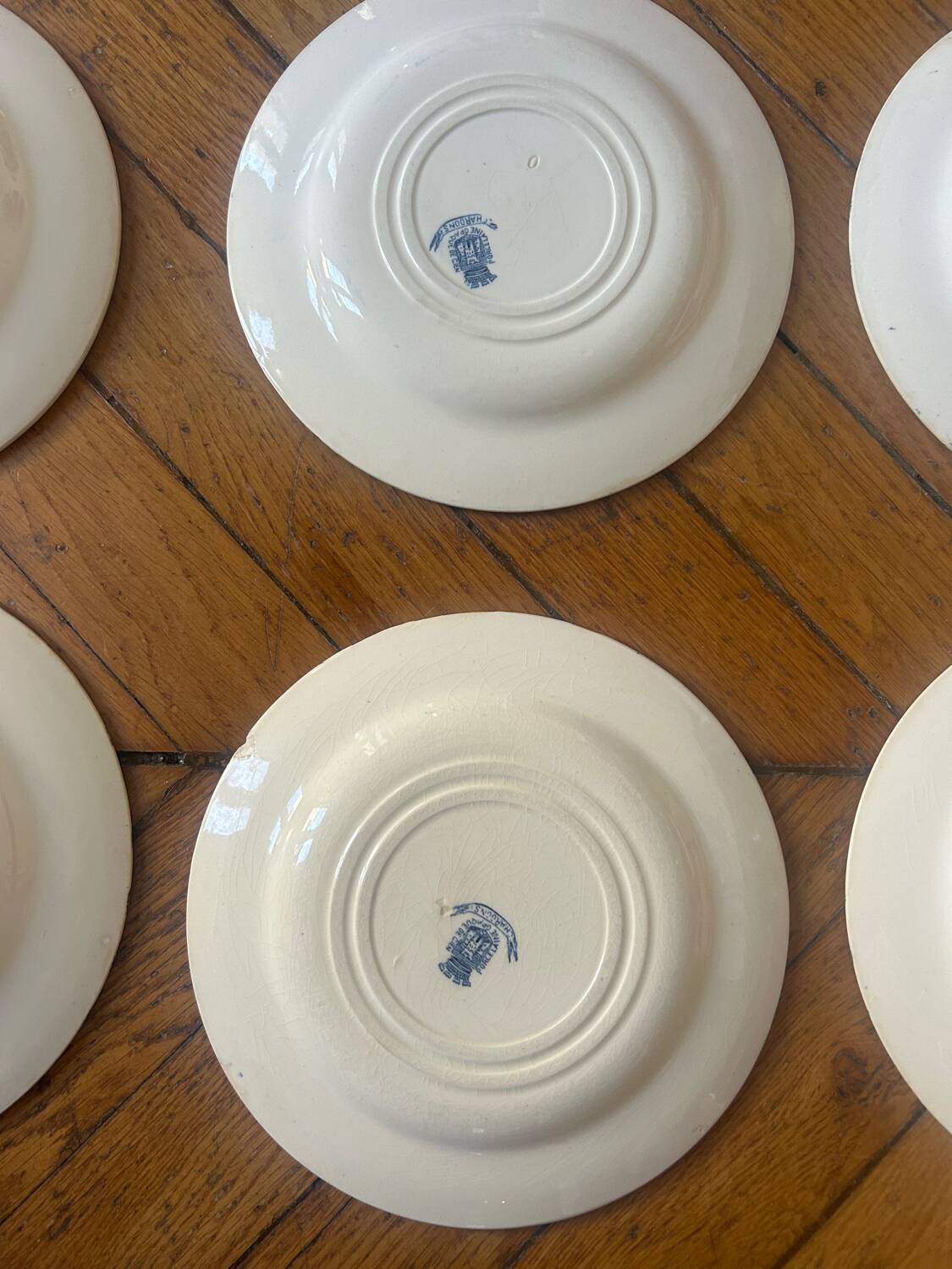 6 thistle plates Gien