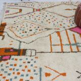 Handmade wool Berber rug 302 x 197 cm