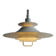 Large white mid-century modern pendant lamp - Frandsen Denmark - 1970s