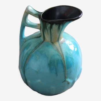 Flamed earthenware pitcher