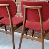 Lot of 4 middle century chairs