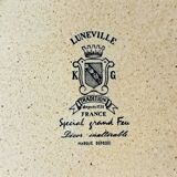 9 k&g luneville french ceramic dinner plates, ø 24.8 cm