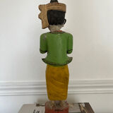 Traditional painted wooden figurine