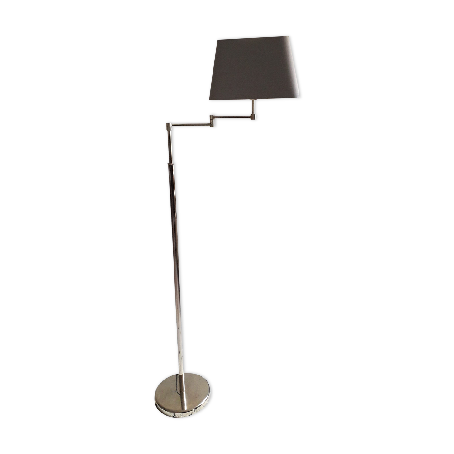 Brass articulated floor lamp