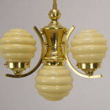 Art deco chandelier Czechoslovakia 1930's
