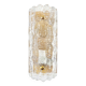 Scandinavian Glass & Brass Wall Light/Sconce by Carl Fagerlund for Orrefors & Lyfa, 1960s