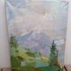 Modernist landscape painting signed