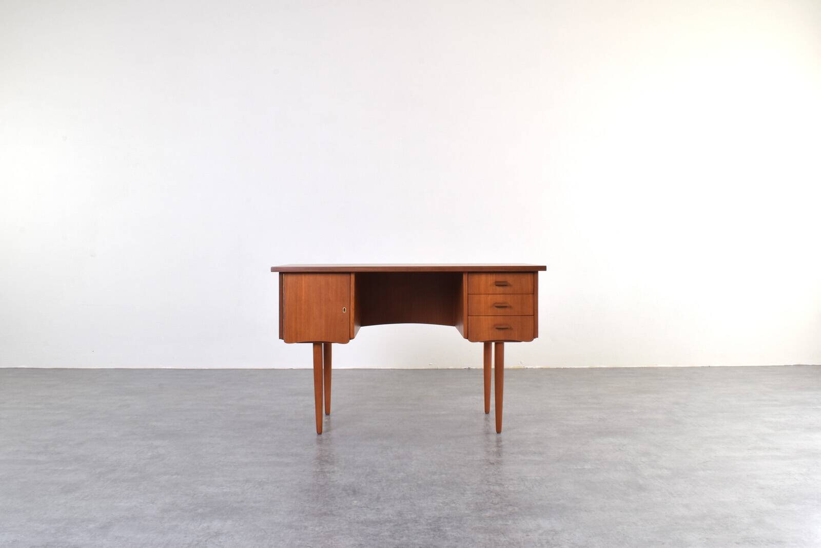 Mid-Century Danish Teak Desk, 1960s.