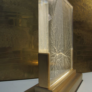 Lampe de bureau doré de Maison Jansen 1970