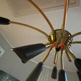 Lustre Sputnik en laiton
