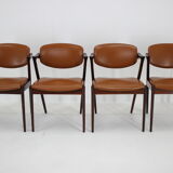 1960s Kai Kristiansen Model 42 Dining Chairs in Palisander, set of 4