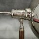 1930s Bauhaus Chrome Table Lamp with Beech Handle, Czechoslovakia