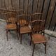 Six ancien bistro chaises à bois