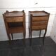 Pair of oak bedside tables