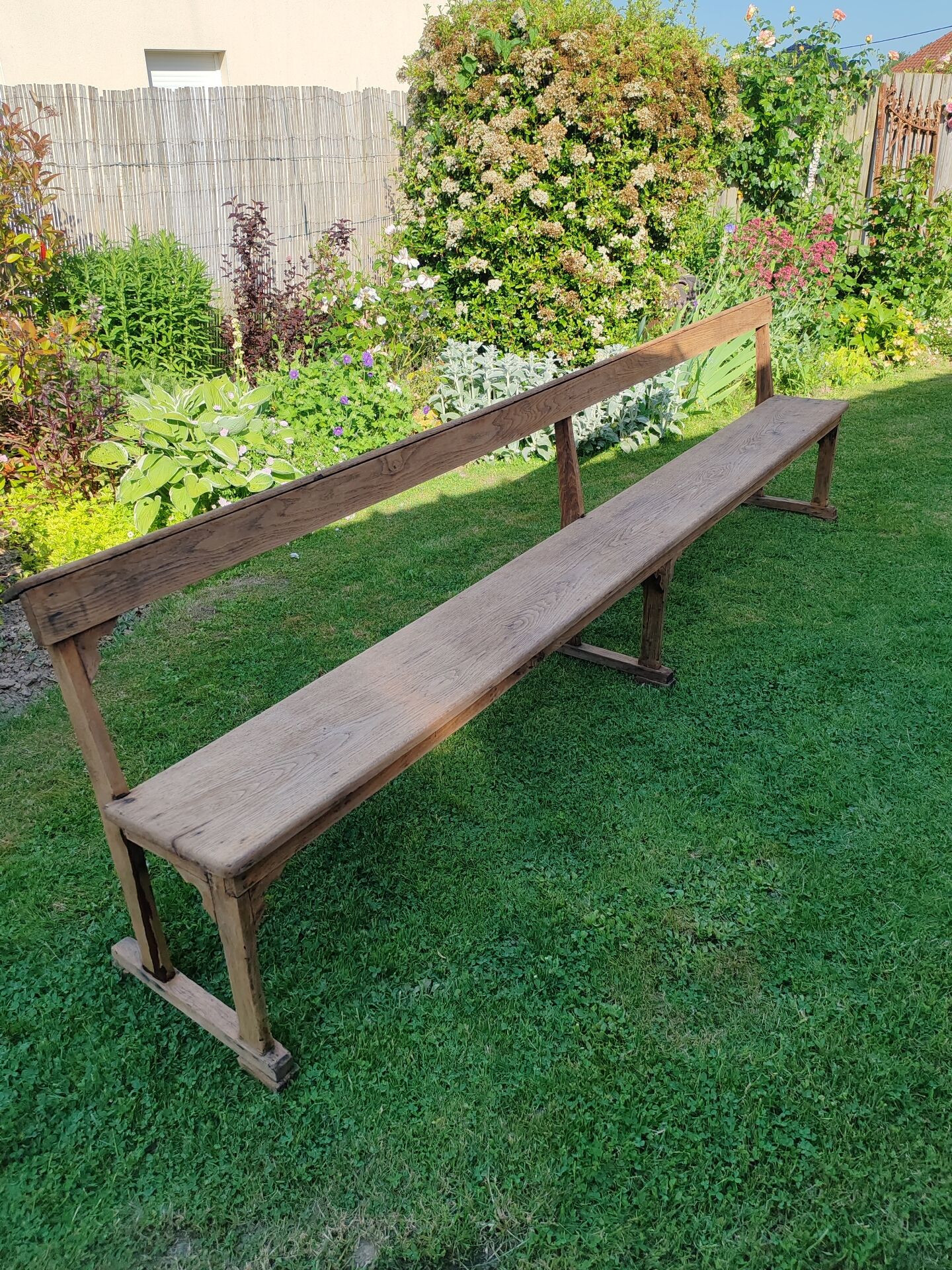Oak church bench