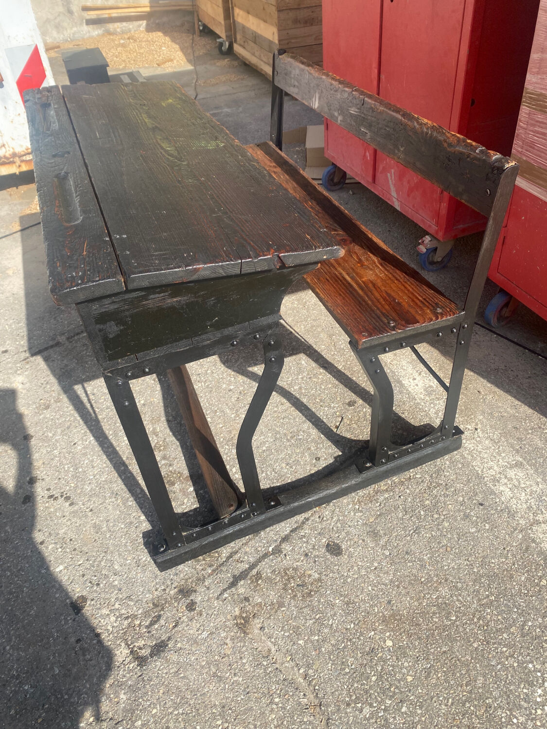 Retro primary school desk 1900