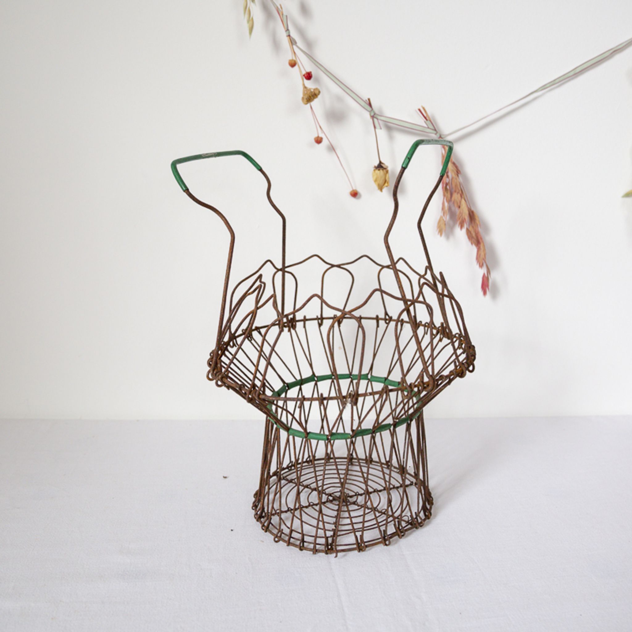 Panier à oeufs vintage