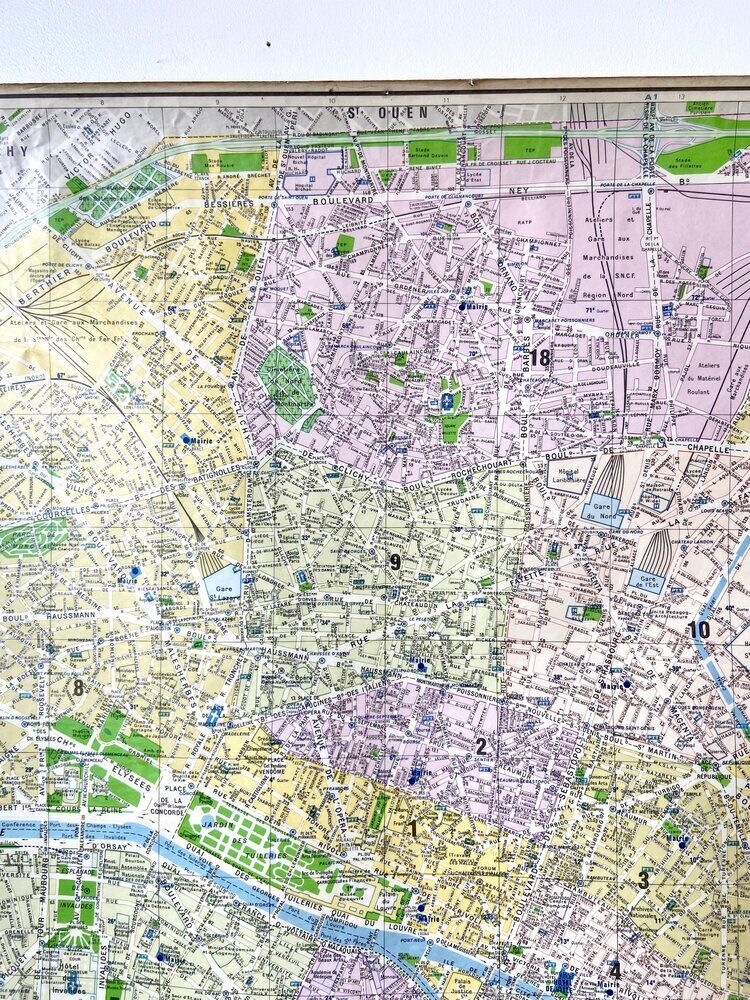 Map poster - Plan de Paris, 1981