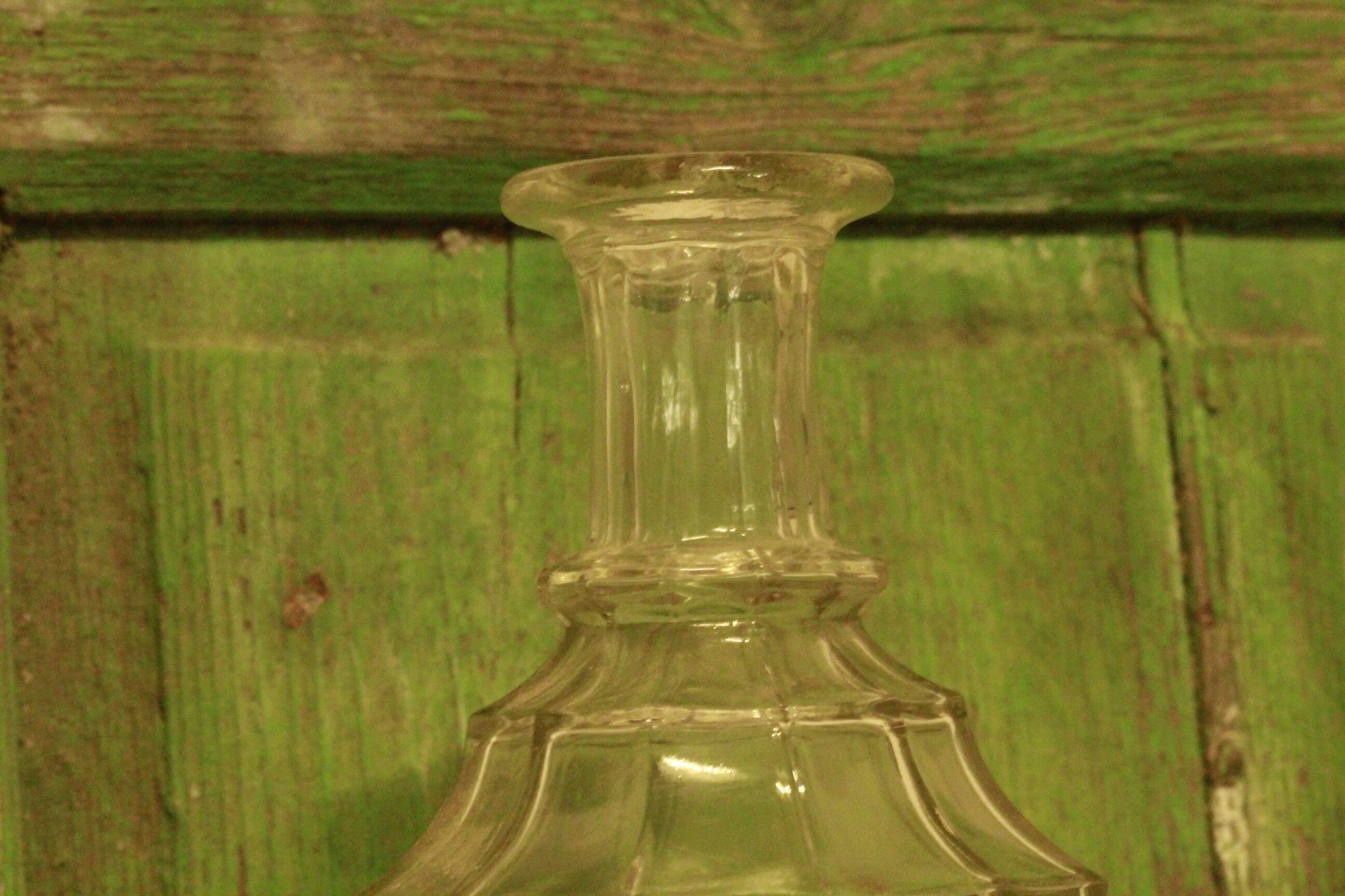 Old glass carafe