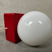 Lampe vintage de table/mur – porcelaine et opaline