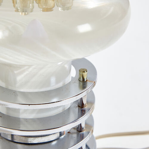 Table lamp with Murano glass lampshade