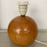 Solid wood ball lamp base