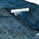 3.8x6.6 ft vintage hand-knotted navy blue over-dyed rug from turkey, woolen floor covering. tek0796