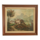 Large oil on canvas - Savoy landscape