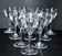 Saint-louis set of 10 white wine glasses in cut crystal vic 1930 13cm