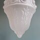 Art Deco pendant light in transparent satin glass, 1920s-30s