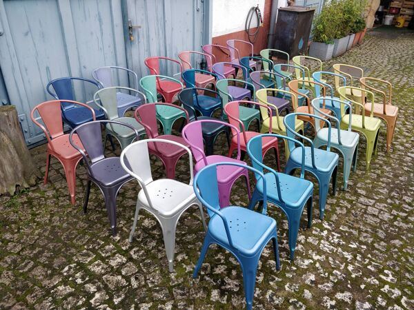 Chaises type Tolix