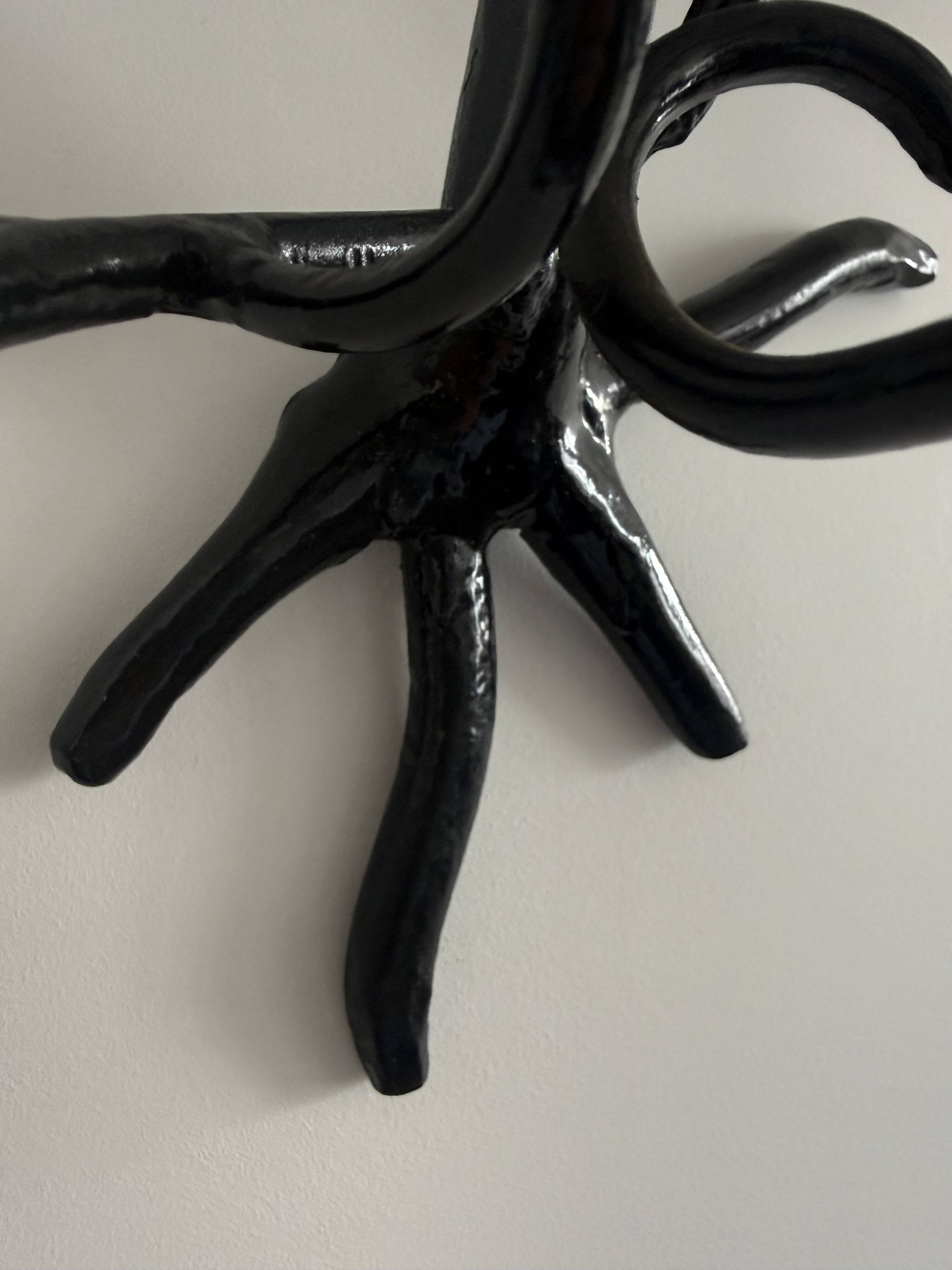 Brutalist wall candle holder 1970