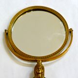 Egyptian standing mirror, made of brass 14x34cm