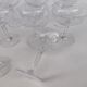 10 crystal champagne coupes from Saint Louis, model VIC.