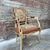 French Armchair with Floral Tapestry