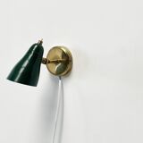 Green Perforated Wall Lamp by Dek A Lux